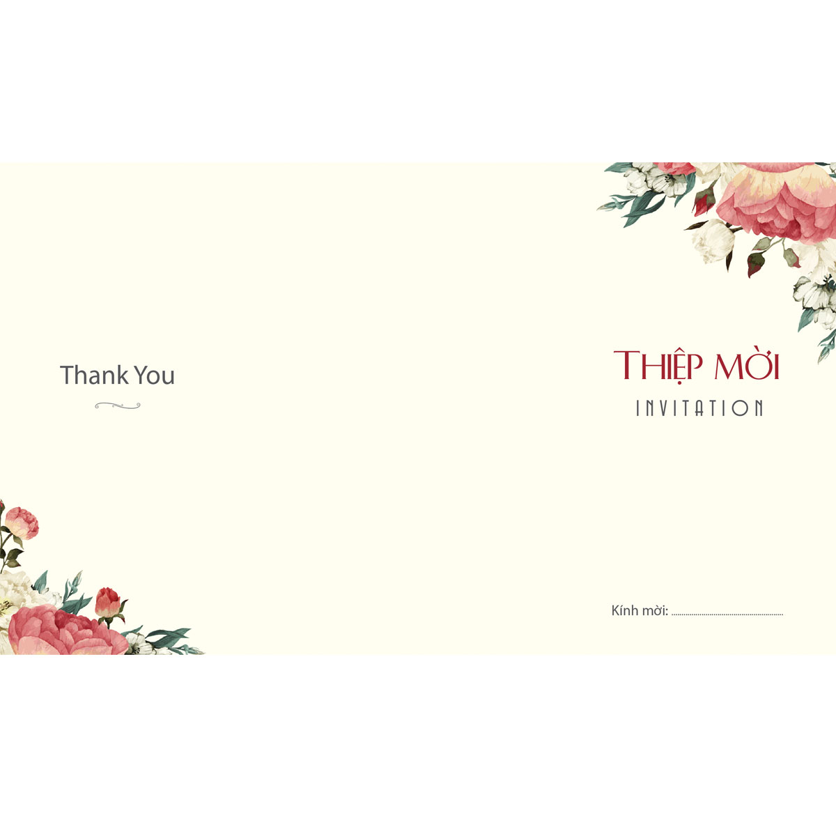 Thiệp cổ điển gập ba 18x 31A
